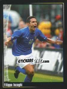 Cromo Filippo Inzaghi - Superalbum In Azzurro n. 95 - Panini