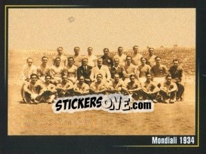 Cromo Mondiali 1934 - Superalbum In Azzurro n. 100 - Panini