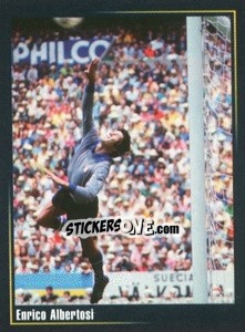 Figurina Enrico Albertosi - Superalbum In Azzurro n. 141 - Panini