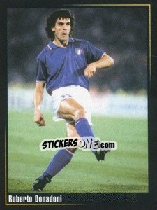 Figurina Roberto Donadoni - Superalbum In Azzurro n. 161 - Panini