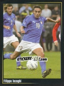 Cromo Filippo Inzaghi - Superalbum In Azzurro n. 180 - Panini