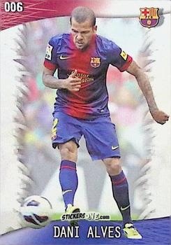 Figurina Dani Alves - Las Fichas Quiz De La Liga 2013-2014 n. 6 - Mundicromo