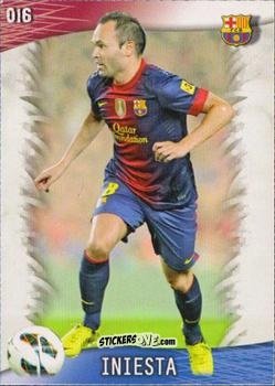 Cromo Iniesta - Las Fichas Quiz De La Liga 2013-2014 n. 16 - Mundicromo