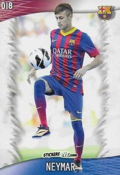 Figurina Neymar - Las Fichas Quiz De La Liga 2013-2014 n. 18 - Mundicromo
