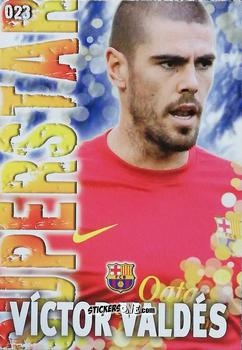 Sticker Víctor Valdés - Las Fichas Quiz De La Liga 2013-2014 n. 23 - Mundicromo