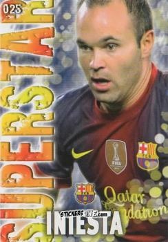 Cromo Iniesta - Las Fichas Quiz De La Liga 2013-2014 n. 25 - Mundicromo