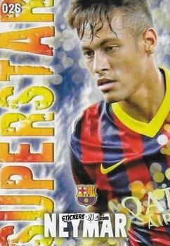 Figurina Neymar - Las Fichas Quiz De La Liga 2013-2014 n. 26 - Mundicromo