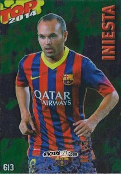 Cromo Iniesta - Las Fichas Quiz De La Liga 2013-2014 n. 613 - Mundicromo