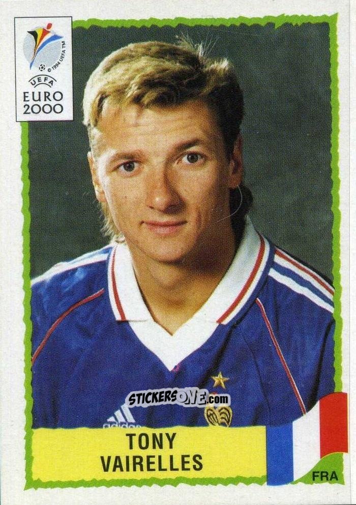 Figurina Tony Vairelles - UEFA Euro Belgium-Netherlands 2000 n. 357 - Panini