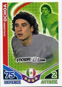 Cromo Guillermo Ochoa - England 2010. Match Attax n. 163 - Topps