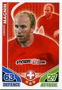 Figurina Ludovic Magnin - England 2010. Match Attax n. 233 - Topps