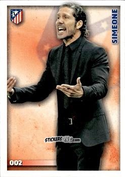 Sticker Diego Simeone - Las Fichas Quiz De La Liga 2014-2015 n. 2 - Mundicromo