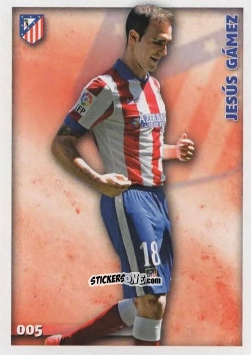 Figurina Jesús Gámez - Las Fichas Quiz De La Liga 2014-2015 n. 5 - Mundicromo
