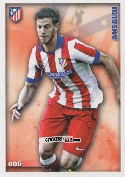 Sticker Ansaldi - Las Fichas Quiz De La Liga 2014-2015 n. 6 - Mundicromo