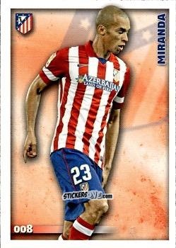 Sticker Miranda - Las Fichas Quiz De La Liga 2014-2015 n. 8 - Mundicromo