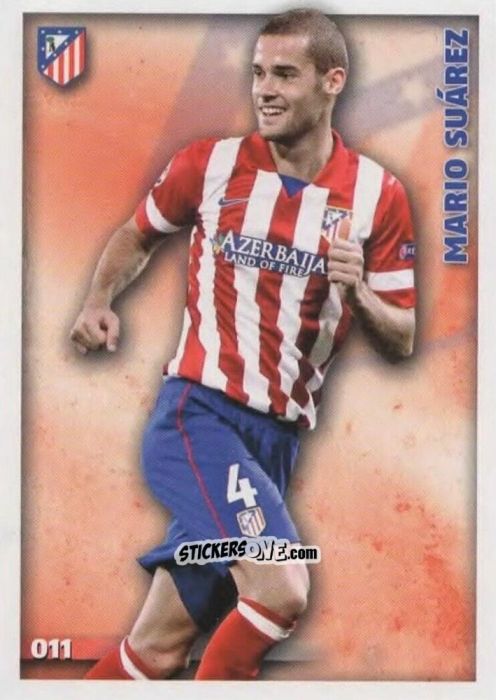 Cromo Mario Suárez - Las Fichas Quiz De La Liga 2014-2015 n. 11 - Mundicromo
