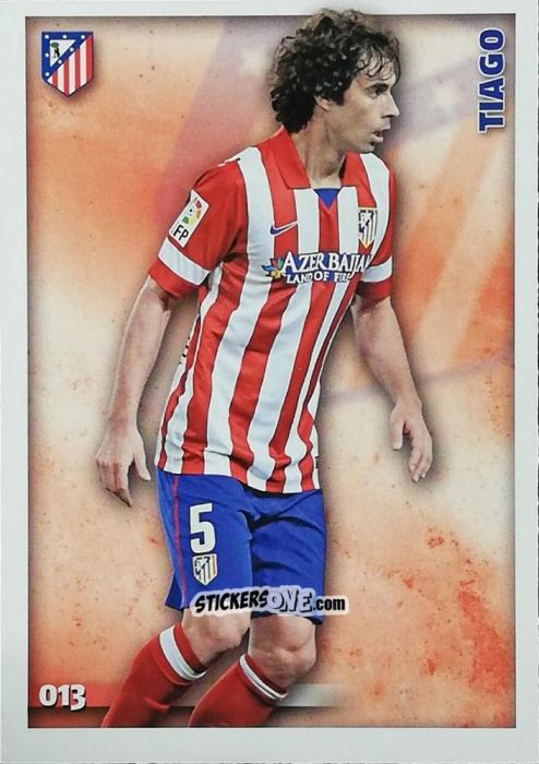 Sticker Tiago Mendes - Las Fichas Quiz De La Liga 2014-2015 n. 13 - Mundicromo