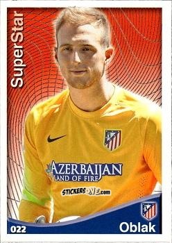 Sticker Oblak - Las Fichas Quiz De La Liga 2014-2015 n. 22 - Mundicromo