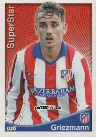 Sticker Griezmann - Las Fichas Quiz De La Liga 2014-2015 n. 26 - Mundicromo
