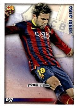 Cromo Jordi Alba - Las Fichas Quiz De La Liga 2014-2015 n. 37 - Mundicromo