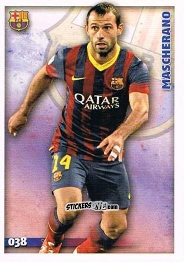 Sticker Mascherano - Las Fichas Quiz De La Liga 2014-2015 n. 38 - Mundicromo