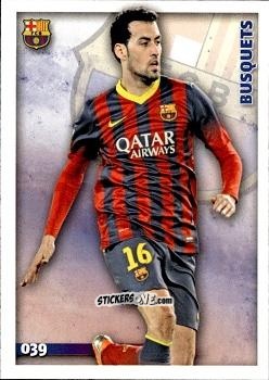 Sticker Busquets - Las Fichas Quiz De La Liga 2014-2015 n. 39 - Mundicromo