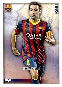 Sticker Xavi Hernández - Las Fichas Quiz De La Liga 2014-2015 n. 40 - Mundicromo