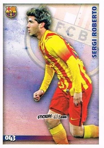 Sticker Sergi Roberto - Las Fichas Quiz De La Liga 2014-2015 n. 43 - Mundicromo