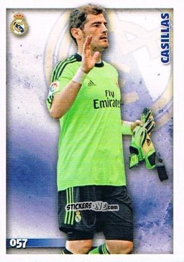 Figurina Casillas - Las Fichas Quiz De La Liga 2014-2015 n. 57 - Mundicromo