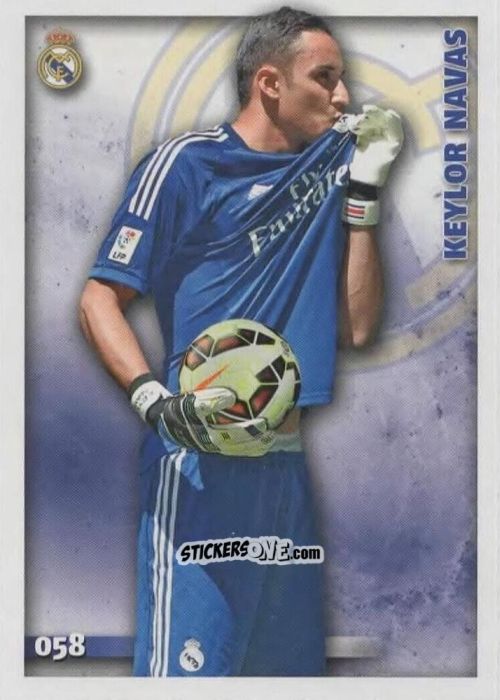 Figurina Keylor Navas - Las Fichas Quiz De La Liga 2014-2015 n. 58 - Mundicromo