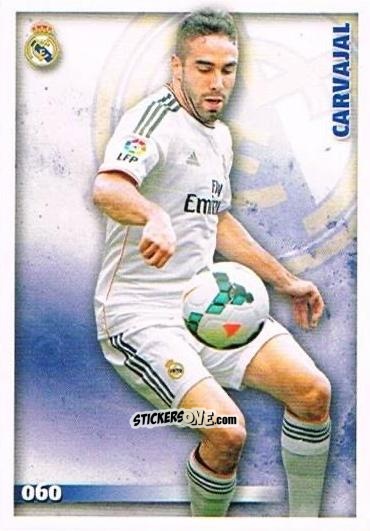 Sticker Carvajal - Las Fichas Quiz De La Liga 2014-2015 n. 60 - Mundicromo