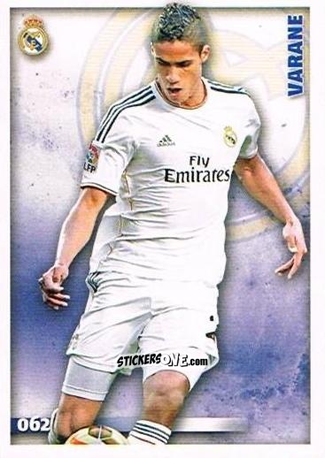 Figurina Varane - Las Fichas Quiz De La Liga 2014-2015 n. 62 - Mundicromo
