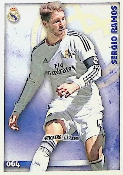 Cromo Sergio Ramos - Las Fichas Quiz De La Liga 2014-2015 n. 64 - Mundicromo