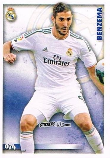 Figurina Benzema - Las Fichas Quiz De La Liga 2014-2015 n. 74 - Mundicromo