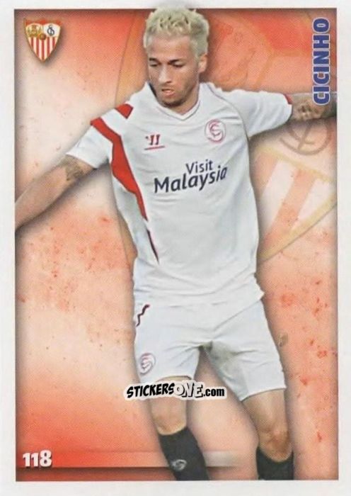 Sticker Cicinho - Las Fichas Quiz De La Liga 2014-2015 n. 118 - Mundicromo