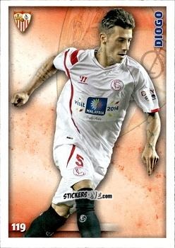 Cromo Diogo - Las Fichas Quiz De La Liga 2014-2015 n. 119 - Mundicromo