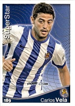 Sticker Carlos Vela - Las Fichas Quiz De La Liga 2014-2015 n. 189 - Mundicromo