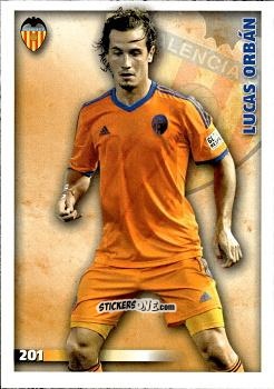 Sticker Lucas Orbán - Las Fichas Quiz De La Liga 2014-2015 n. 201 - Mundicromo