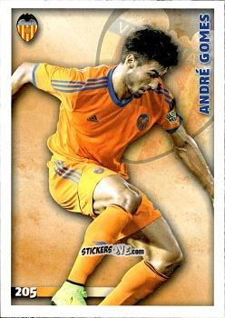 Figurina André Gomes - Las Fichas Quiz De La Liga 2014-2015 n. 205 - Mundicromo