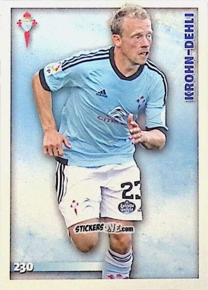 Figurina Krohn-Dehli - Las Fichas Quiz De La Liga 2014-2015 n. 230 - Mundicromo