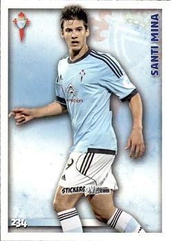 Figurina Santi Mina - Las Fichas Quiz De La Liga 2014-2015 n. 234 - Mundicromo