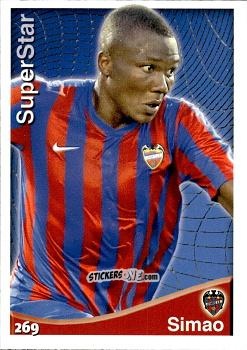 Figurina Simao - Las Fichas Quiz De La Liga 2014-2015 n. 269 - Mundicromo