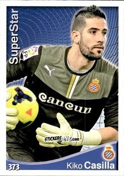 Figurina Kiko Casilla - Las Fichas Quiz De La Liga 2014-2015 n. 373 - Mundicromo