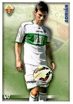 Sticker Adrián - Las Fichas Quiz De La Liga 2014-2015 n. 417 - Mundicromo