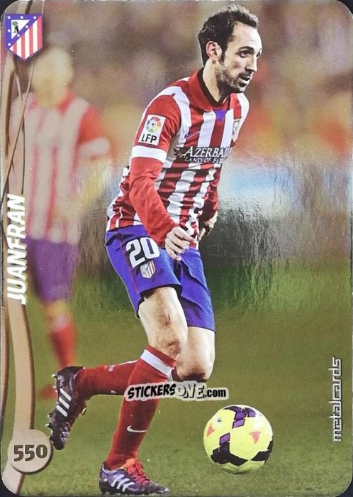 Figurina Juanfran - Las Fichas Quiz De La Liga 2014-2015 n. 550 - Mundicromo