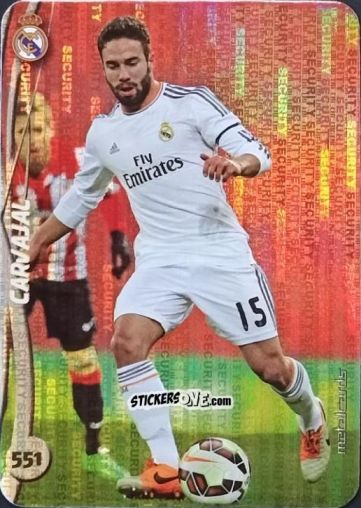 Sticker Carvajal - Las Fichas Quiz De La Liga 2014-2015 n. 551 - Mundicromo