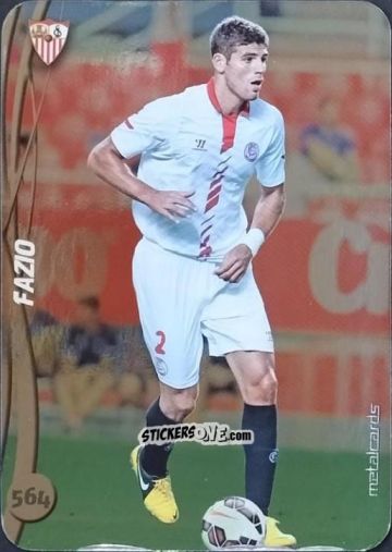 Figurina Fazio - Las Fichas Quiz De La Liga 2014-2015 n. 564a - Mundicromo