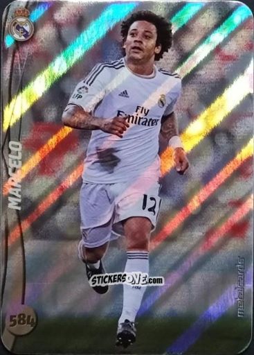 Figurina Marcelo - Las Fichas Quiz De La Liga 2014-2015 n. 584 - Mundicromo