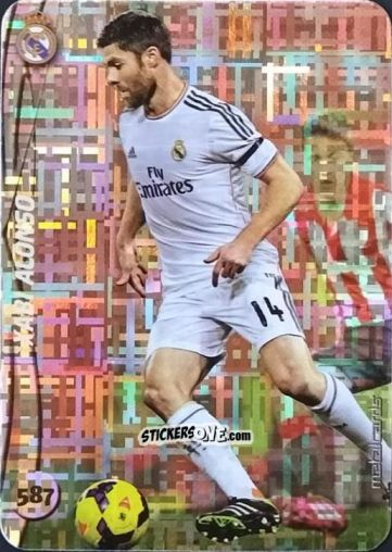 Figurina Xabi Alonso - Las Fichas Quiz De La Liga 2014-2015 n. 587a - Mundicromo