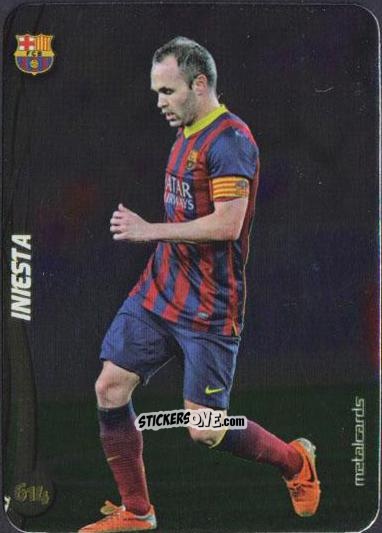 Cromo Iniesta - Las Fichas Quiz De La Liga 2014-2015 n. 614 - Mundicromo